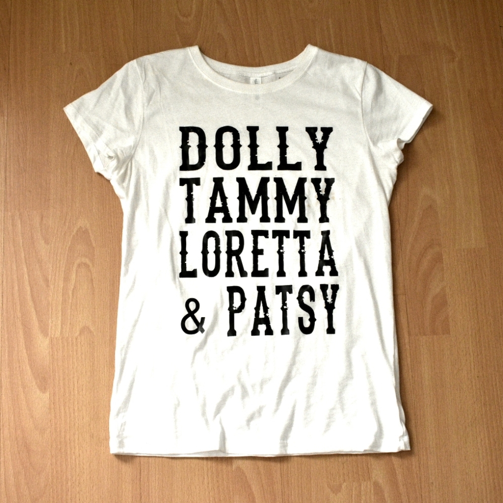 Vintage country women singers names tshirt S M